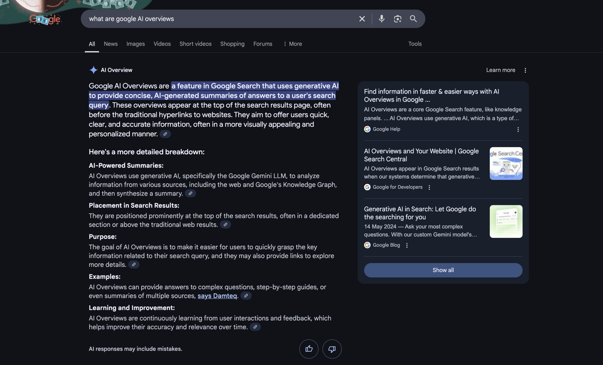 What is an ai overview