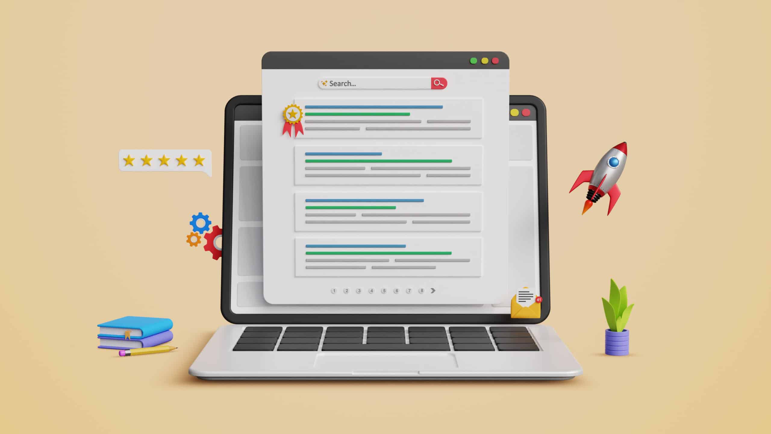 On-page SEO ranking in web search